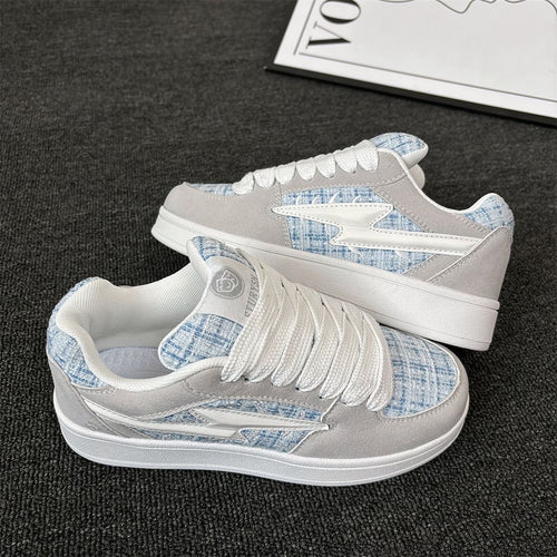 Damen Sneakers mit modischem Textilmuster und komfortabler Dämpfung R&B
