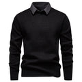 Herren modischer Pullover mit modernem Kragen und hochwertigem Material