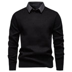 Herren modischer Pullover mit modernem Kragen und hochwertigem Material