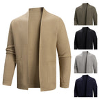 Herren Strickjacke mit offenem Kragen R&B