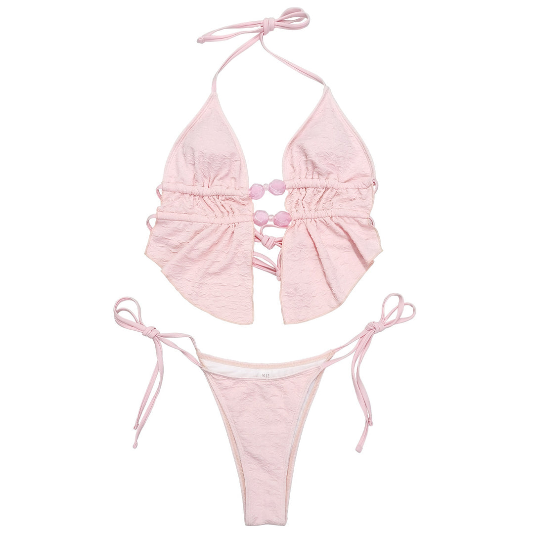 Damen Triangel-Bikini mit luftiger Rüsche R&B