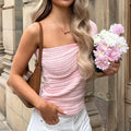 Damen Top mit Rüschendetails und figurbetontem Schnitt R&B