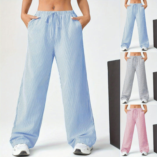 Damen weite Sommerhose mit seitlichen Taschen R&B