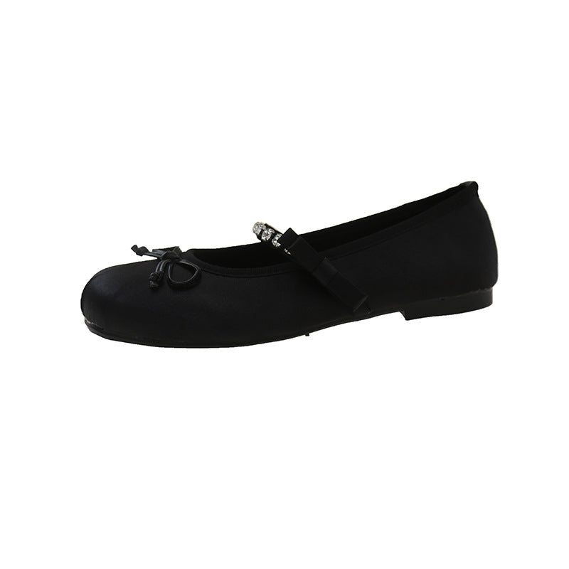 Damen Ballerinas mit dekorativem Riemchen und funkelnden Akzenten R&B