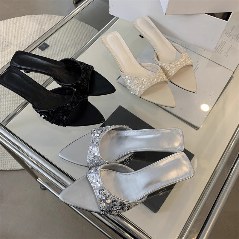 Damen Glamouröse Mules R&B