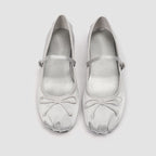 Damen elegante Ballerinas mit dezentem Riemen und feinem Schleifendetail R&B