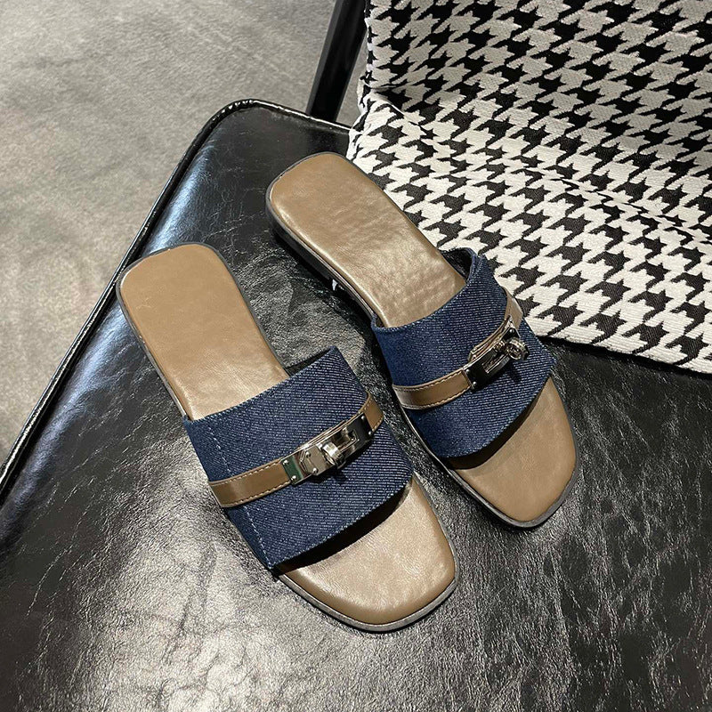 Damen elegante Sandalen mit modischem Riemendesign und strapazierfähiger Sohle R&B