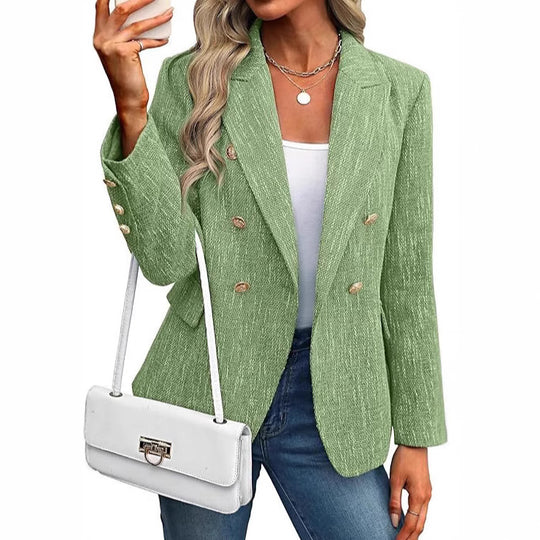 Damen modischer Blazer mit doppelter Knopfleiste R&B