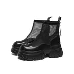 Damen Modische Netz-Stiefeletten mit stabiler Profilsohle R&B