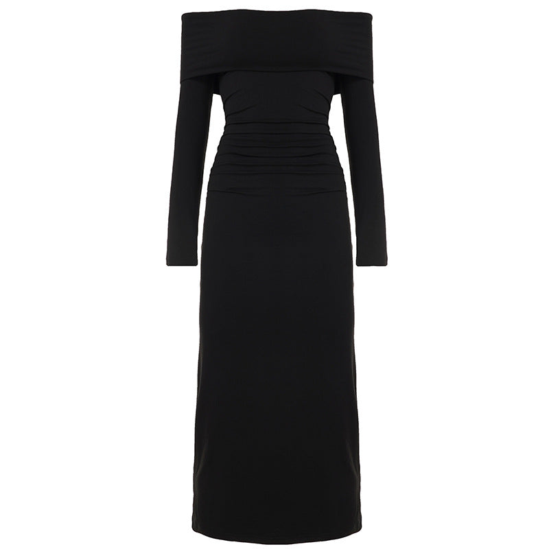 Damen Schickes Abendkleid mit Off-Shoulder Design R&B