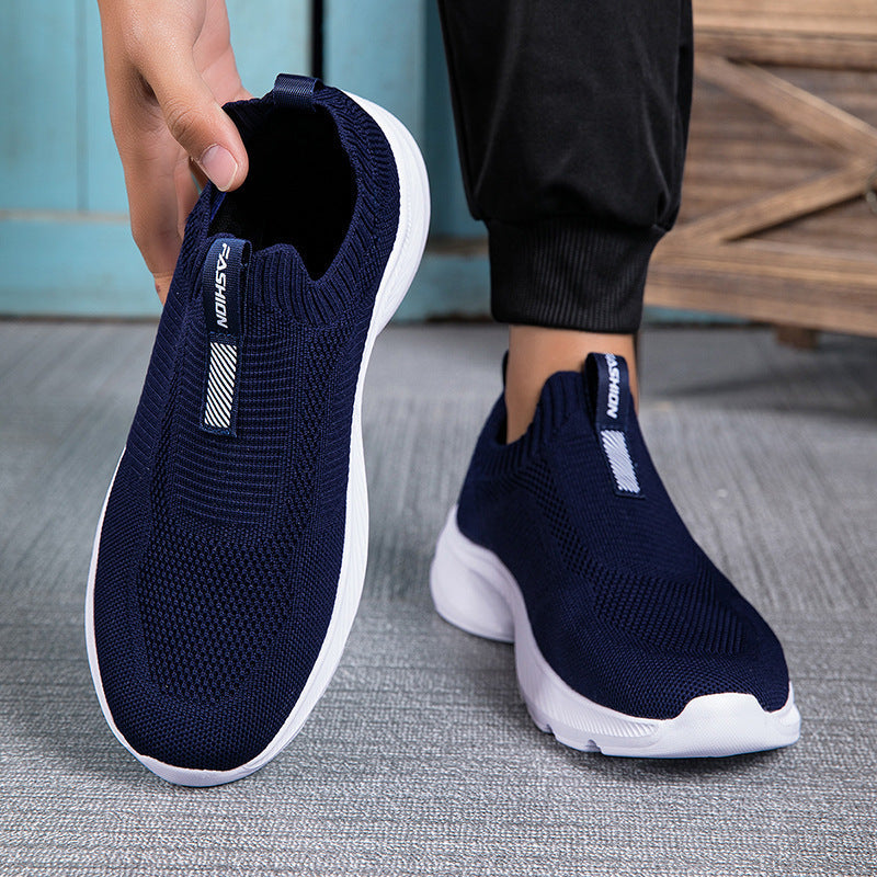 Damen Atmungsaktive Strick-Sneaker mit elastischem Einstieg