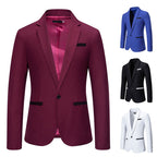 Herren eleganter Blazer mit modischem Schnitt und feinen Akzenten R&B