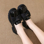 Damen modische Lack-Schuhe mit dekorativem Schleifenakzent und rutschfester Sohle R&B