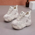 Damen Sportliche Chunky Sneakers mit atmungsaktiven Mesh und stabiler Sohle R&B