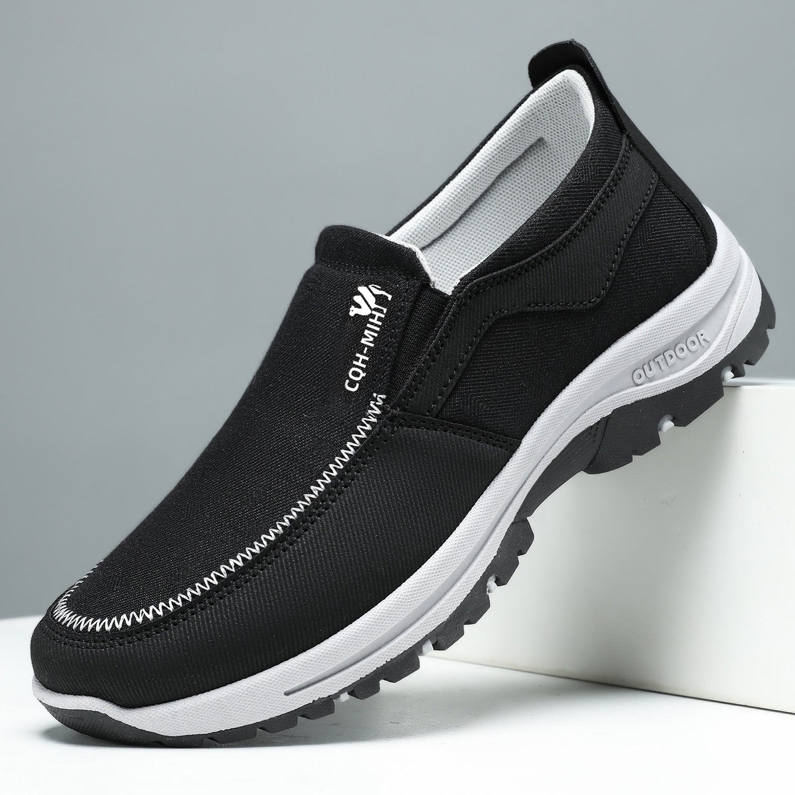 Damen Leichte Outdoor-Sneaker mit elastischem Kragen