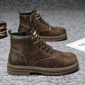 Herren Lederboots mit rutschfester Sohle und modischem Design