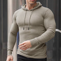 Herren Kapuzenpullover mit trendigem Rippdesign R&B