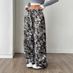 Damen Bequeme Freizeithose mit floralem Design und elastischem Bund R&B