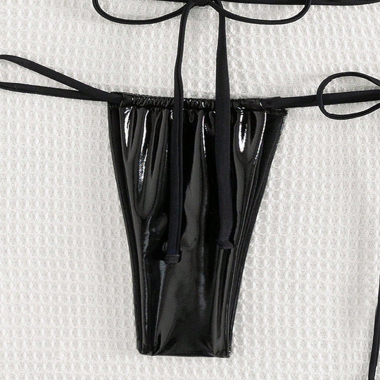 Damen Triangel-Bikini mit glamourösem Ringdetail R&B