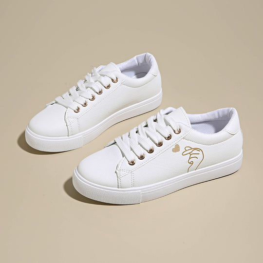 Damen Sneakers mit elegantem Logo und bequemer Sohle R&B