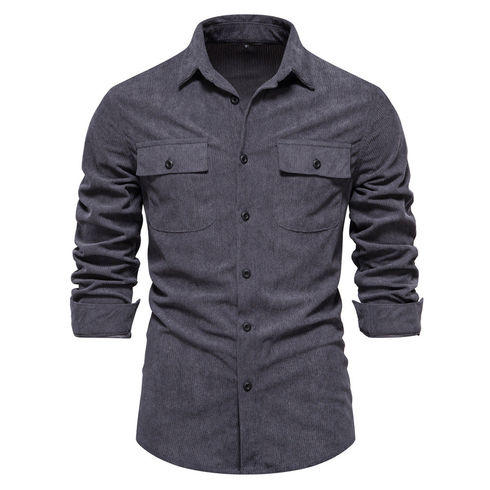 Herren Kamelhaar-Karohemd Shirt R&B