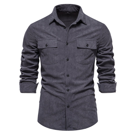 Herren Kamelhaar-Karohemd Shirt R&B