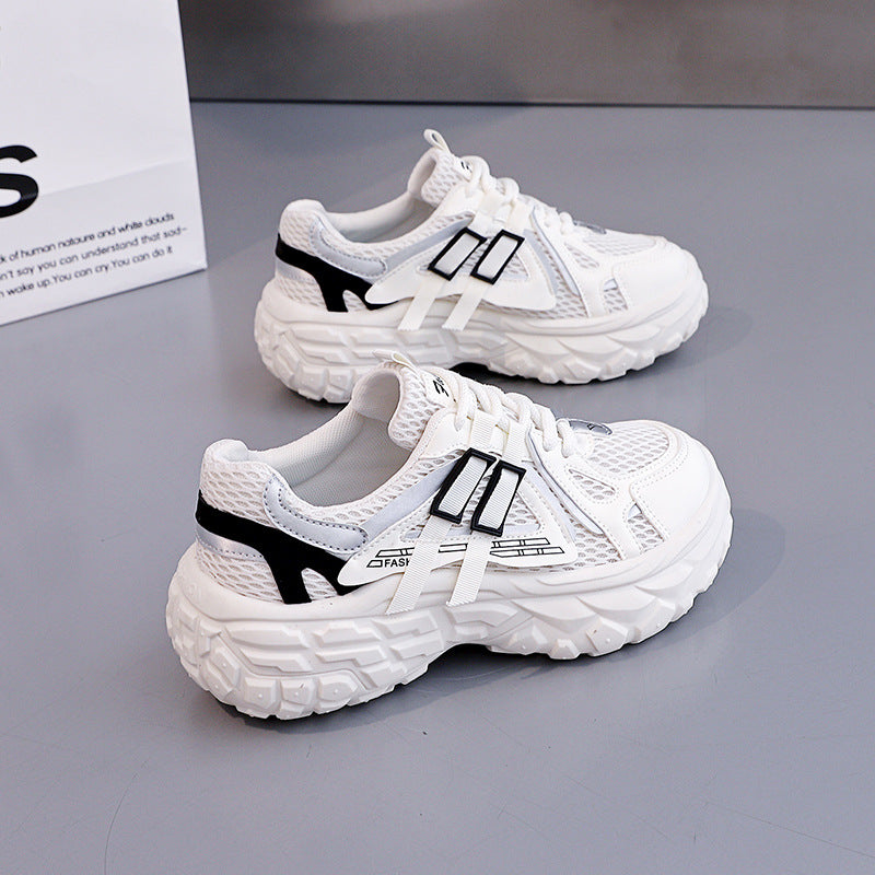 Damen Sportliche Sneakers mit atmungsaktivem Mesh-Obermaterial und stoßdämpfender Sohle R&B