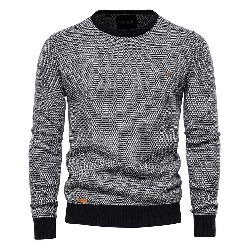 Herren Strickpullover im modernen Wabenmuster mit angenehmem Tragegefühl R&B