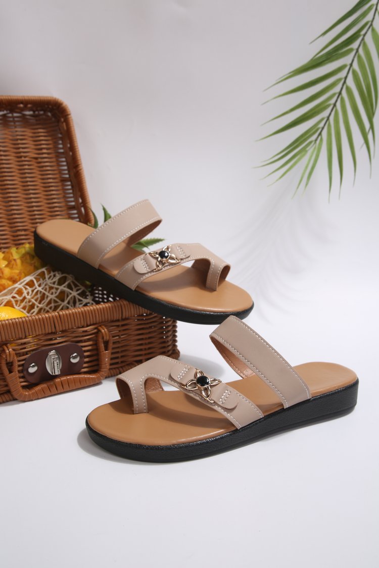 Damen Bequeme Riemensandalen mit elegantem Schleifendetail R&B