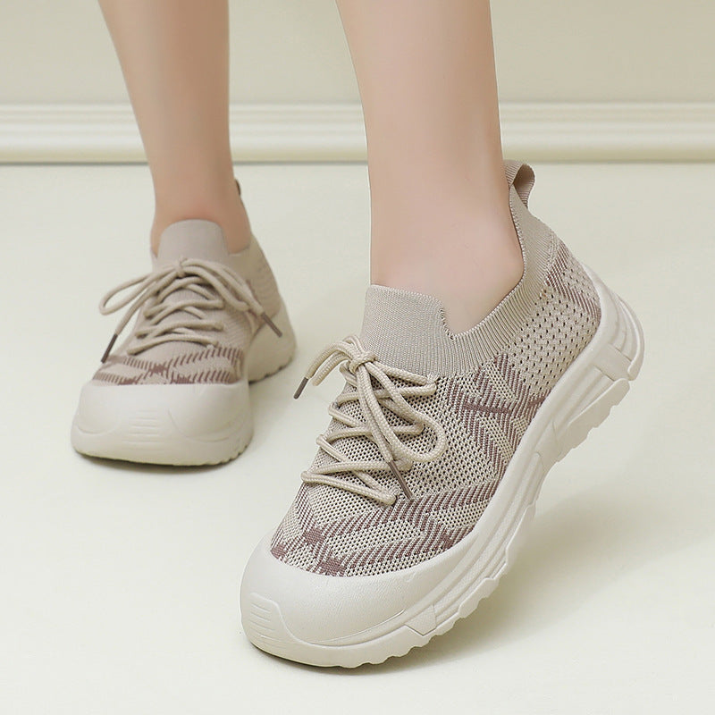 Damen Sportliche Laufschuhe mit flexibler Sohle und atmungsaktiven Netz-Einsätzen R&B