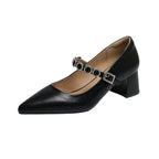 Damen Glamouröse Slingback-Pumps mit funkelnder Schnallen-Applikation