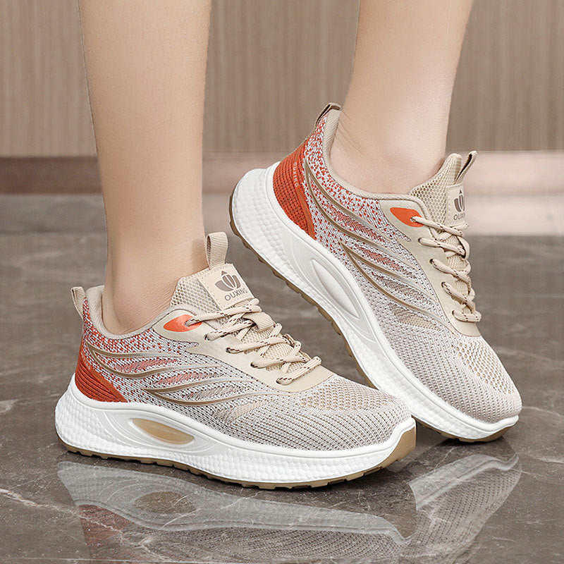 Damen sportliche Laufschuhe mit atmungsaktiver Oberfläche und dämpfendem Sohlenprofil R&B