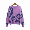Damen Sweatshirt mit floralem Muster und komfortablem Schnitt R&B