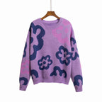 Damen Sweatshirt mit floralem Muster und komfortablem Schnitt R&B
