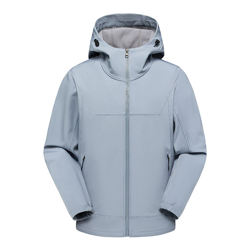 Herren technische Multifunktionsjacke mit verstellbarem Kapuzenkragen und wasserabweisendem Material R&B