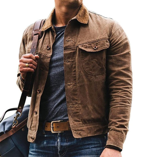 Herren Baumwolljacke mit praktischen Taschen und modernem Schnitt R&B