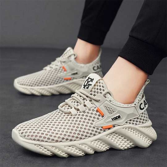 Damen Leichte Lauf-Sneaker mit atmungsaktivem Mesh-Obermaterial und rutschfester Sohle R&B