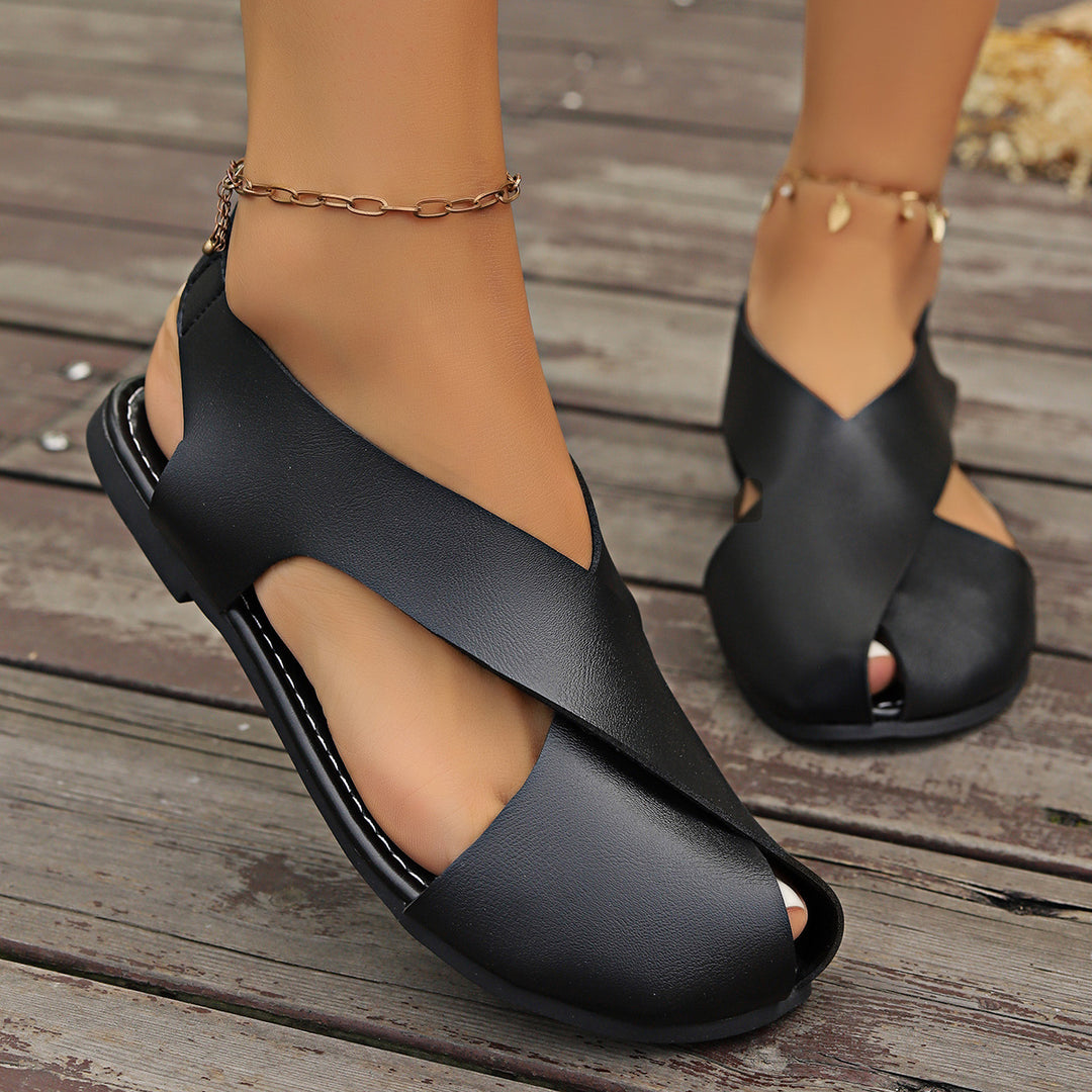 Damen Flexibles Leder-Ballettschuh-Design R&B