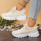Damen Sportliche Mesh Sneakers mit dämpfender Sohle und atmungsaktiver Konstruktion R&B