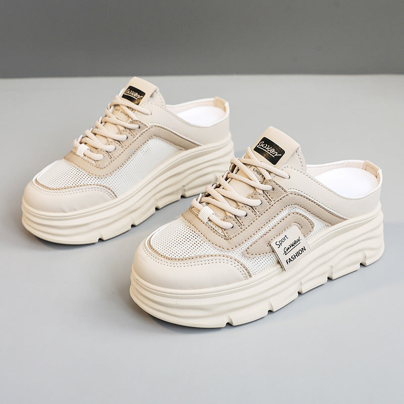 Damen Sportliche Sneakers mit hohem Plateau von R&B
