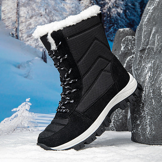 Damen Winterstiefel mit rutschfester Sohle und isolierendem Innenfutter R&B