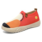 Damen Leichte und elastische Slip-On Sneaker mit kreativen Details