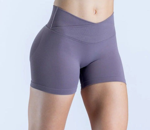 Damen Sportliche Shorts mit hohem Bund und figurformendem Schnitt R&B