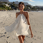 Damen Luftiges Maxikleid mit verstellbaren Trägern und elegantem Dekolleté R&B
