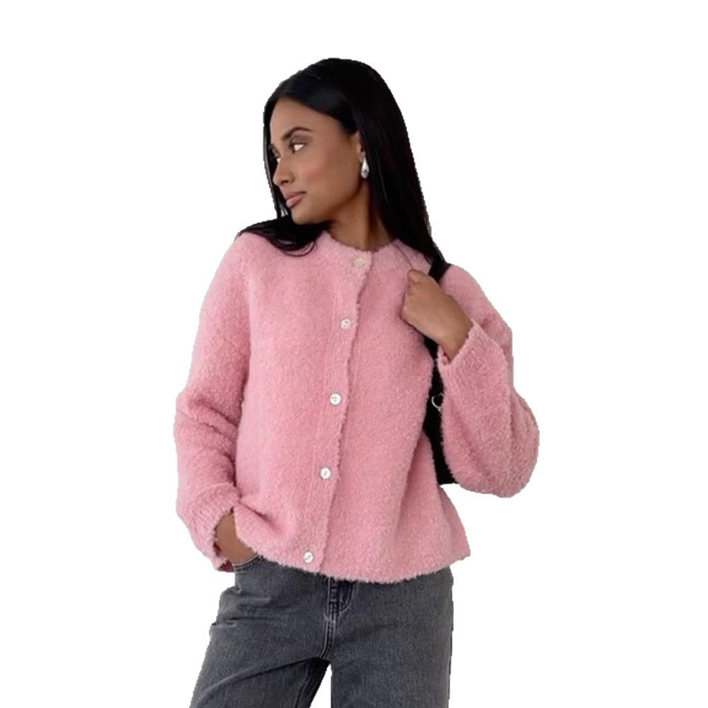 Damen Kuschelige Strickjacke im Oversized-Style R&B