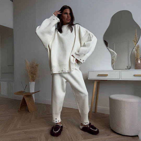 Damen Weites Strickensemble mit raffinierten Details R&B