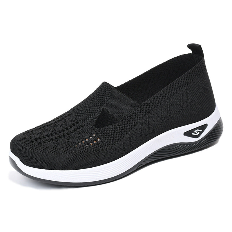 Damen Atmungsaktive Slip-On Sneakers mit elastischem Design