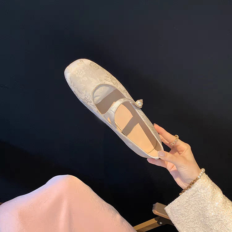 Damen elegante Ballerina-Pumps mit modischer Schleifenverzierung R&B