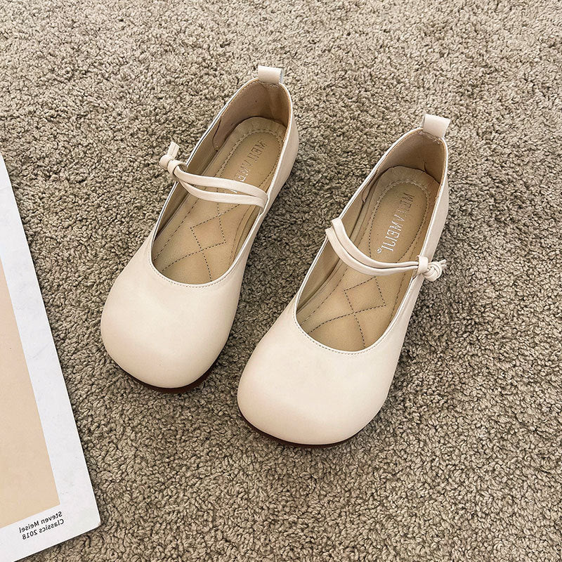 Damen Bequeme und elegante Ballerinas mit verstellbarem Riemen und weicher Innensohle R&B