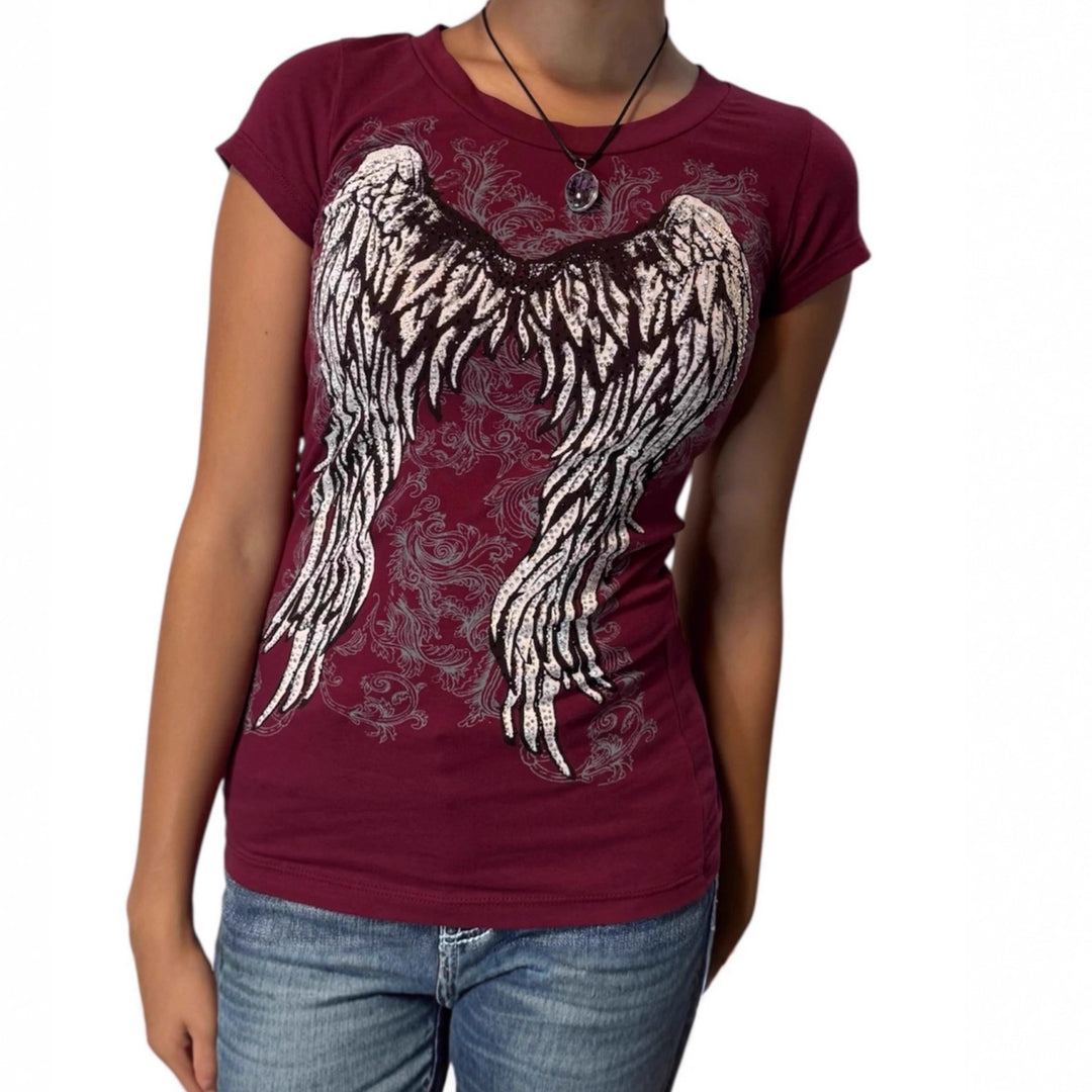 Damen T-Shirt mit Engelprint R&B